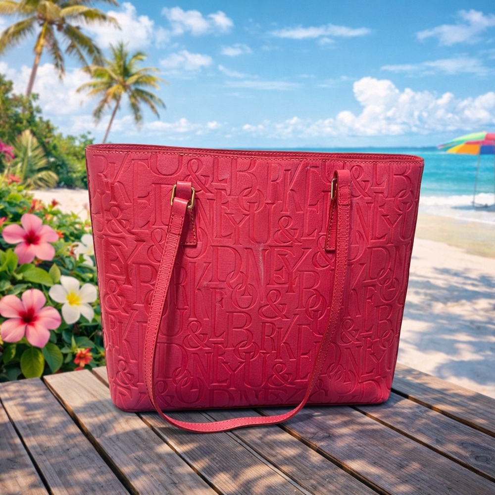 Dooney & Bourke Pink Embossed Shoulder Bag